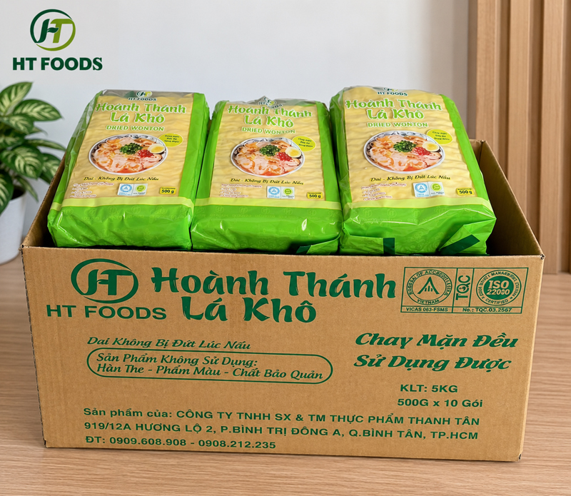 Dried Wonton HT Foods - 500g
