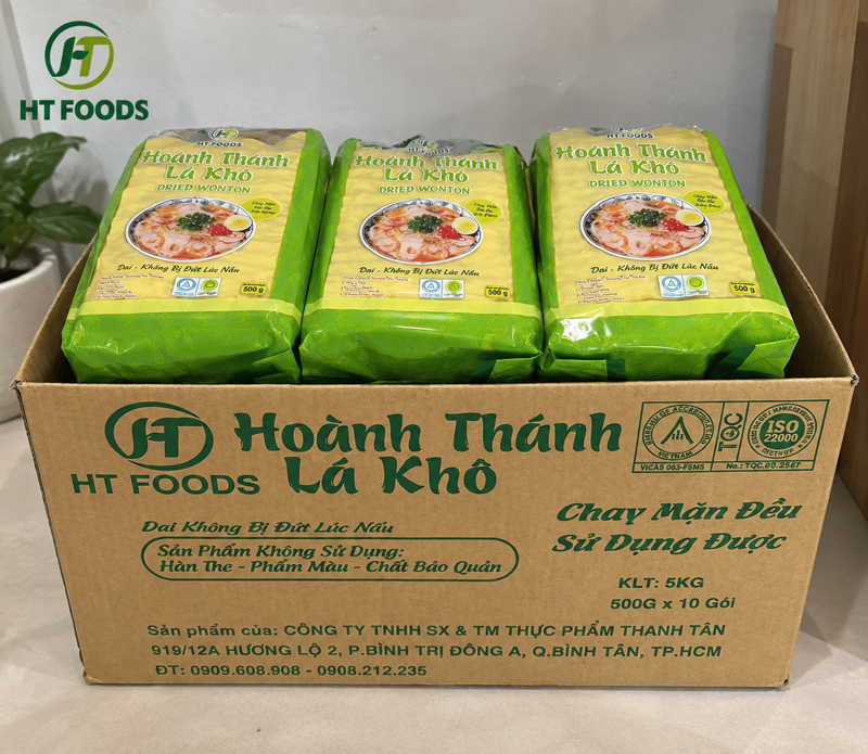 Dried Wonton HT Foods - 500g