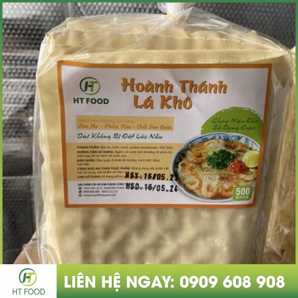 Dried wonton skin