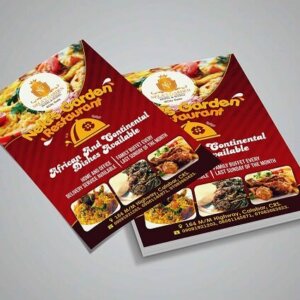 A3 folded flyer