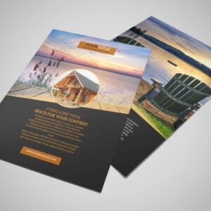A4 folded flyer