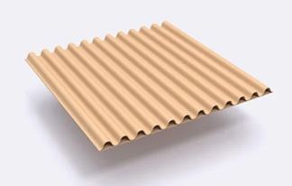 2-layer cardboard paper
