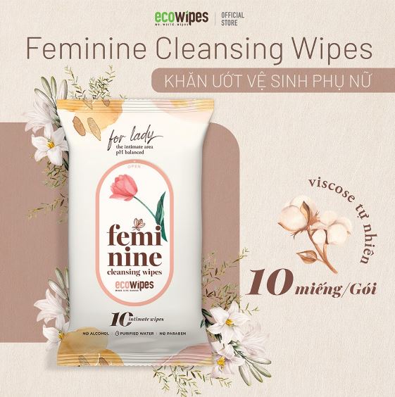 Feminine cleansing wipe