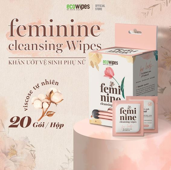 Feminine cleansing wipe