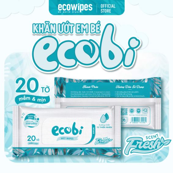 Ecobi non-fragrance baby wipe