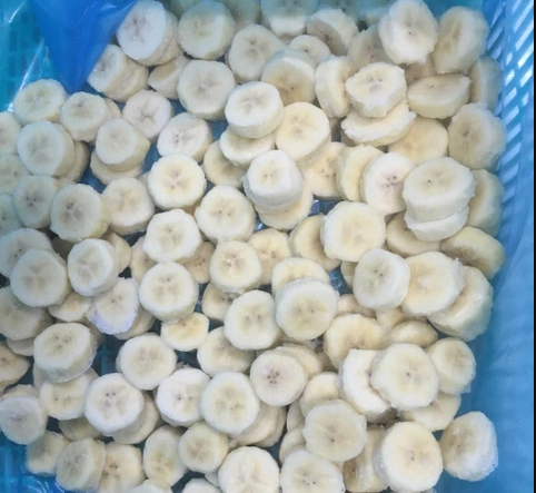 Frozen sliced banana