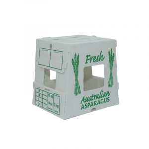 PP corrugated plastic bins for storing asparagus