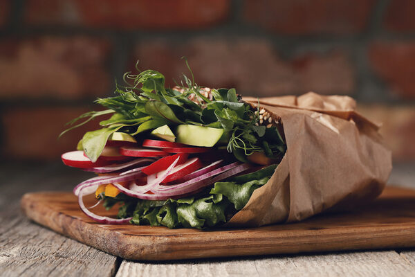 Vegetable wrap paper