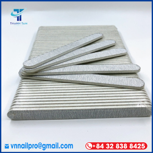 Round Gray Zebra Nail Files