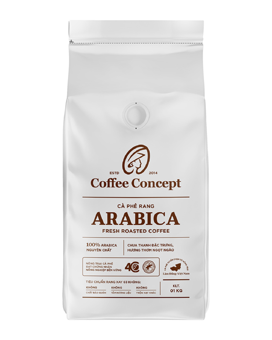 Arabica roasted coffee (1000g pack)