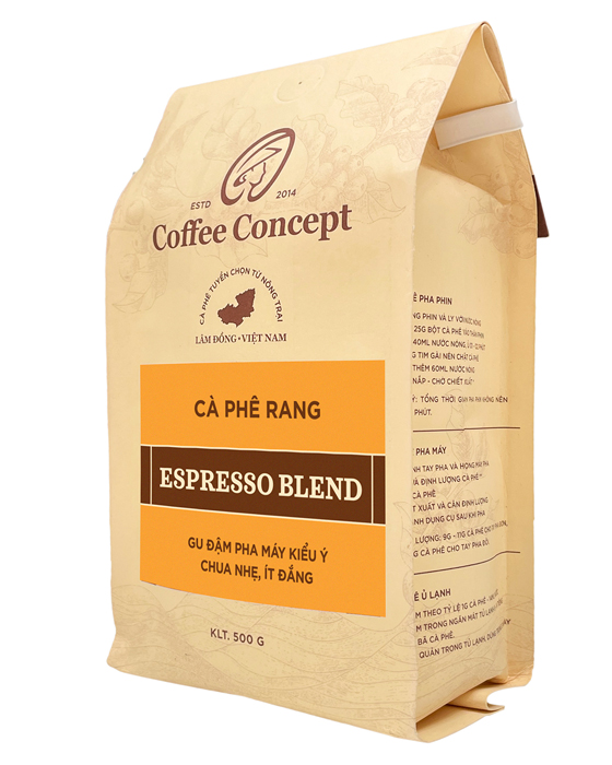 Espresso blend roasted coffee (250g-500g pack)