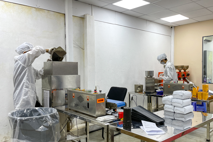Roasting and packaging factory