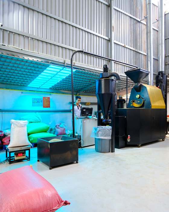 Roasting and packaging factory