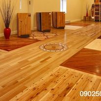 Wood look plastic flooring