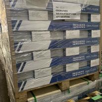 Wood look plastic flooring
