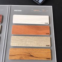 Wood look plastic flooring