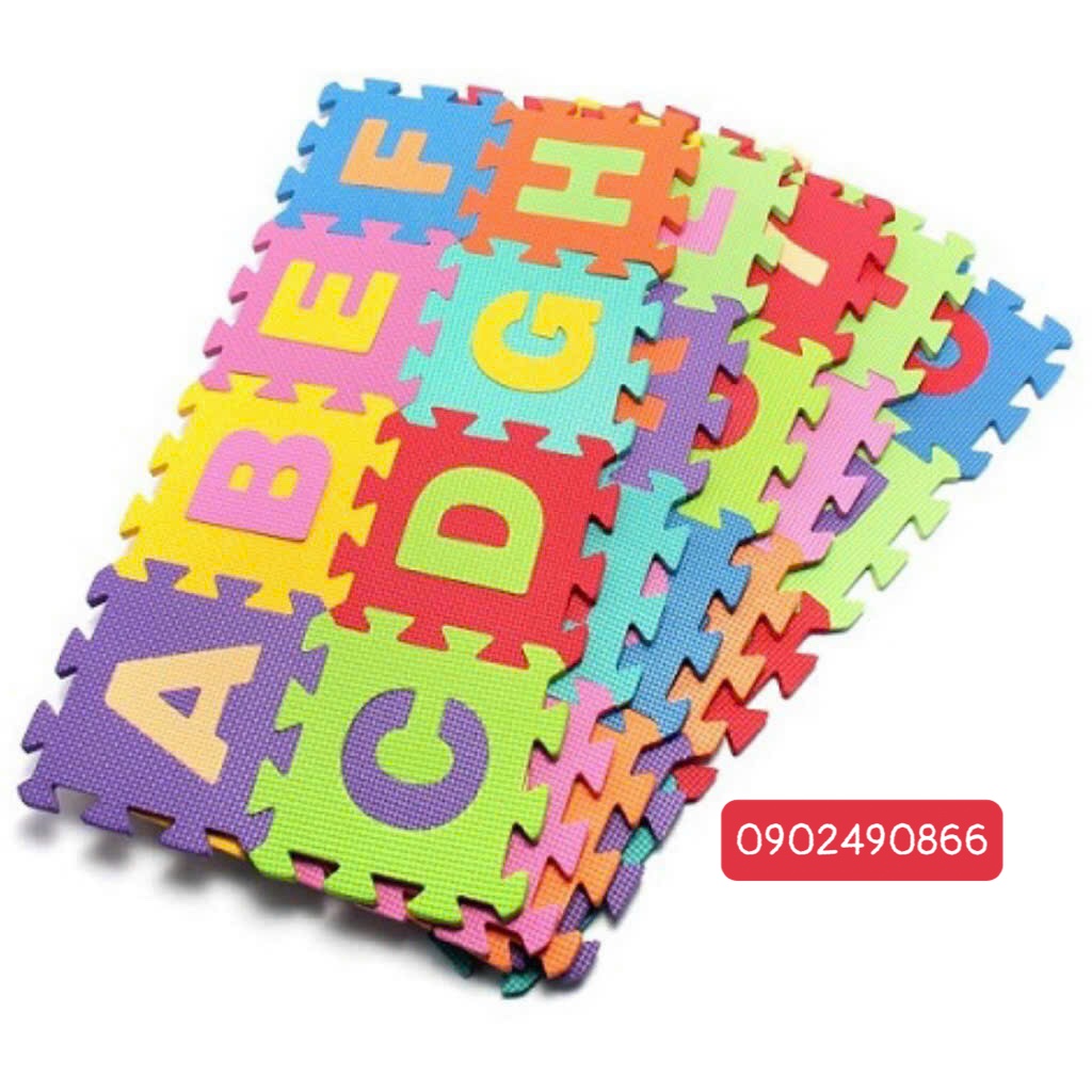 Printed foam mats, playground mats