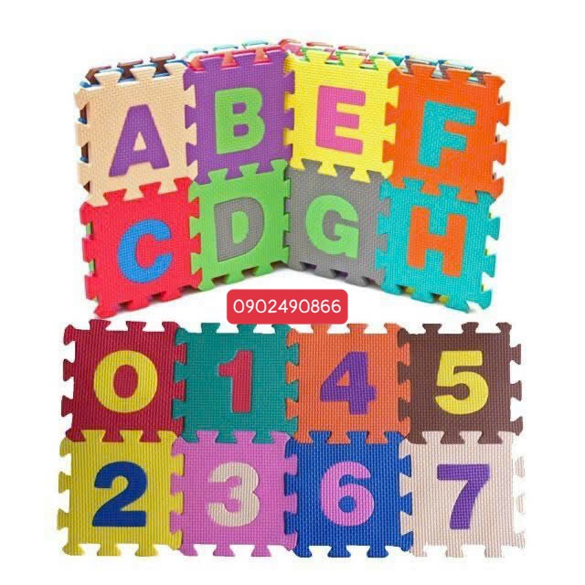 Printed foam mats, playground mats