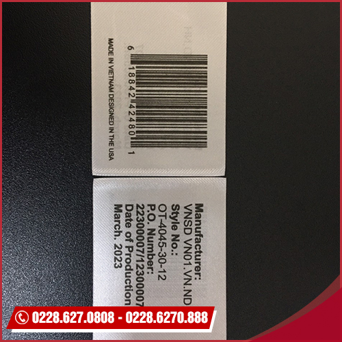 Satin label