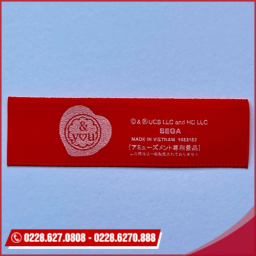 Satin label