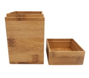 Bamboo Square Canister