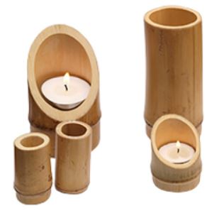 Bamboo Candle Holder