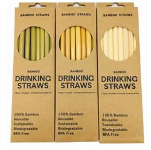 Bamboo Straw Box 30 pcs