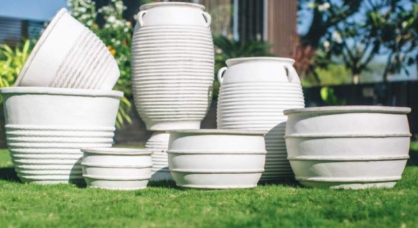 White Pottery Pot