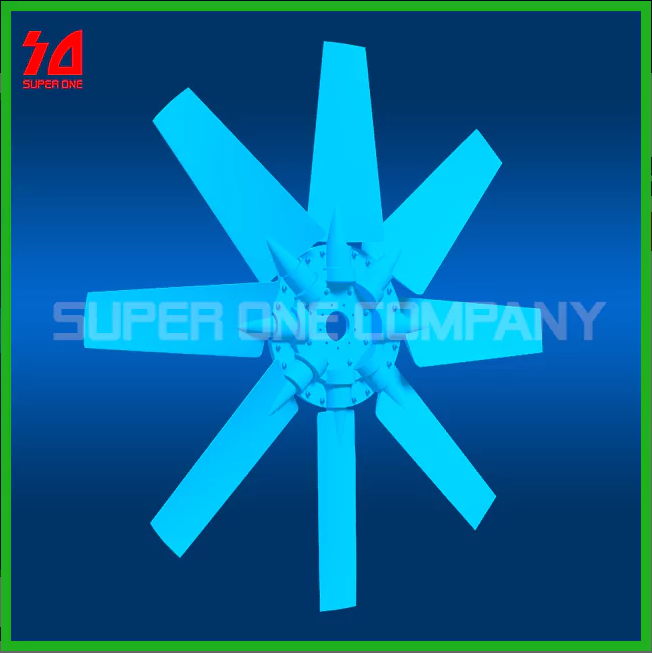 Plastic axial fan blade PT