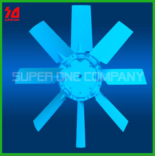 Plastic axial fan blade PZ