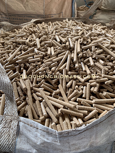 Rice husk pellets