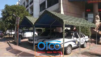 Mobile sliding canopy for car