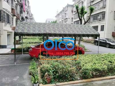 Mobile sliding canopy for car