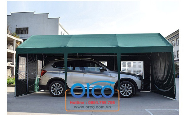 Mobile sliding canopy for car