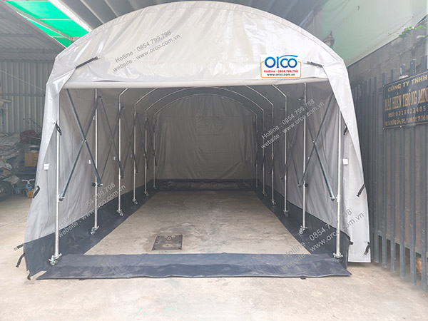 Mobile sliding canopy for car