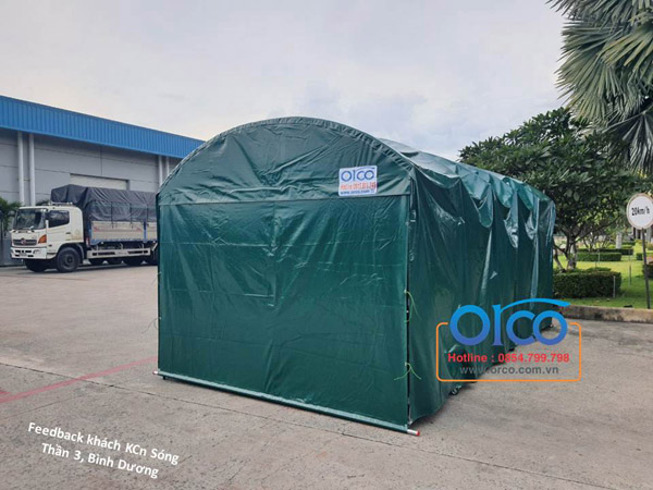 Mobile sliding canopy for car
