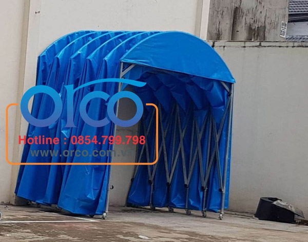 Mobile sliding canopy for car