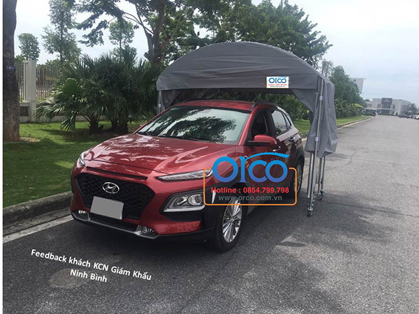 Mobile sliding canopy for car