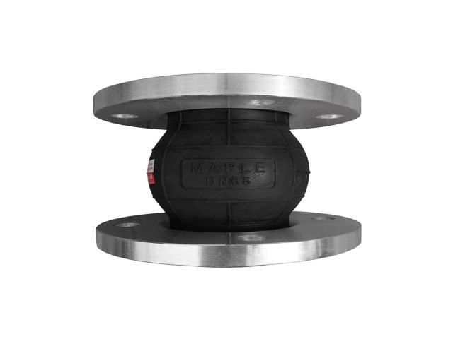 Single sphere flanged rubber flexible joint