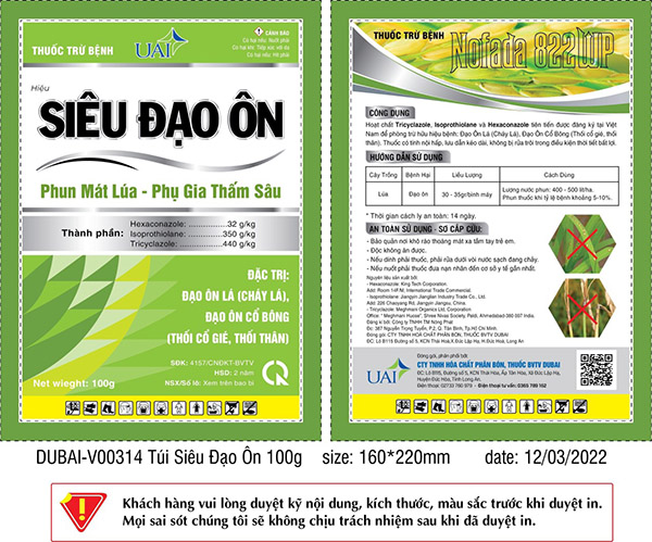 Nofada 822 WP fungicide