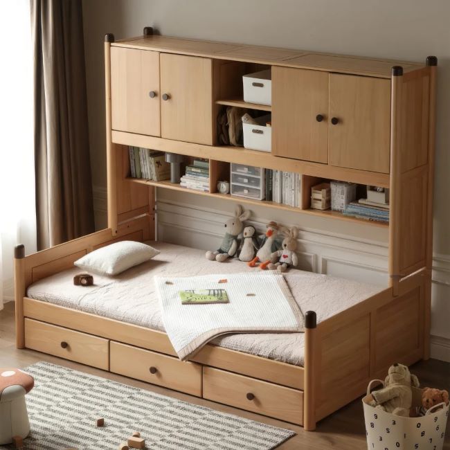 Wooden bed