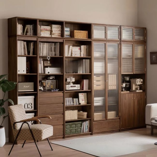 Wooden bookshelf