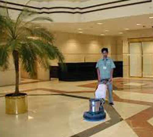 Marble floor polishing service