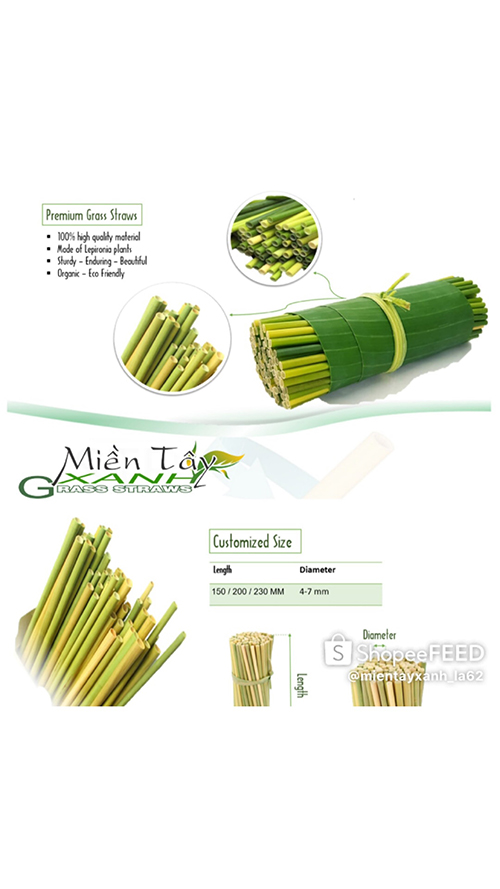Grass straws