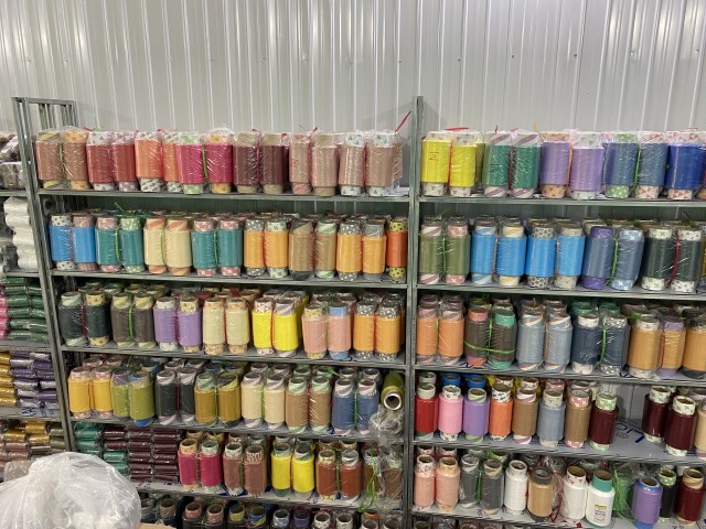 Colored bookbinding cord