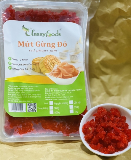 Shredded ginger jam 500gr