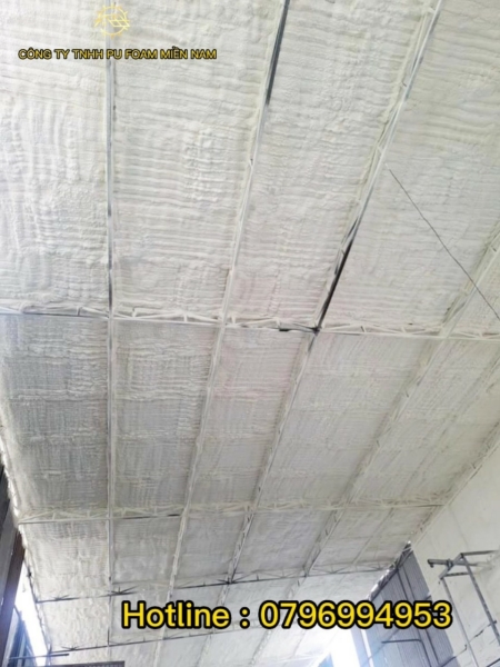 Construction of spraying PU Foam
