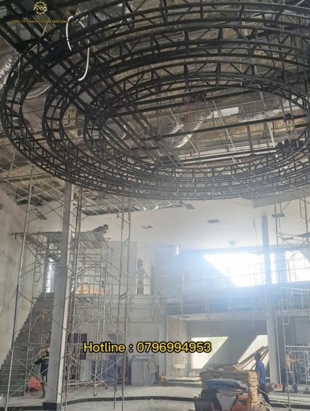 Construction of spraying PU Foam