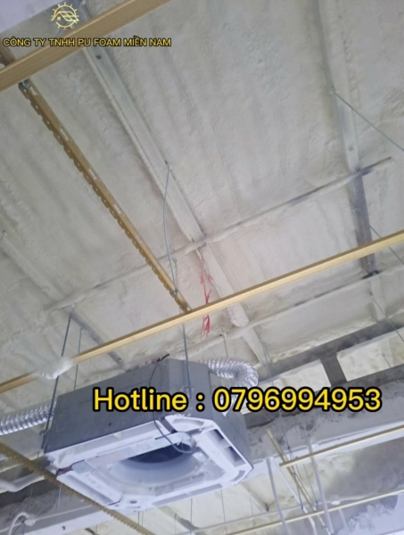 Construction of spraying PU Foam