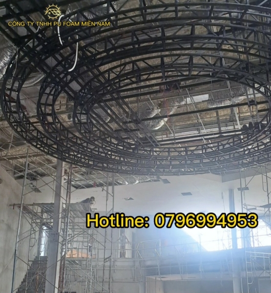 Construction of spraying PU Foam
